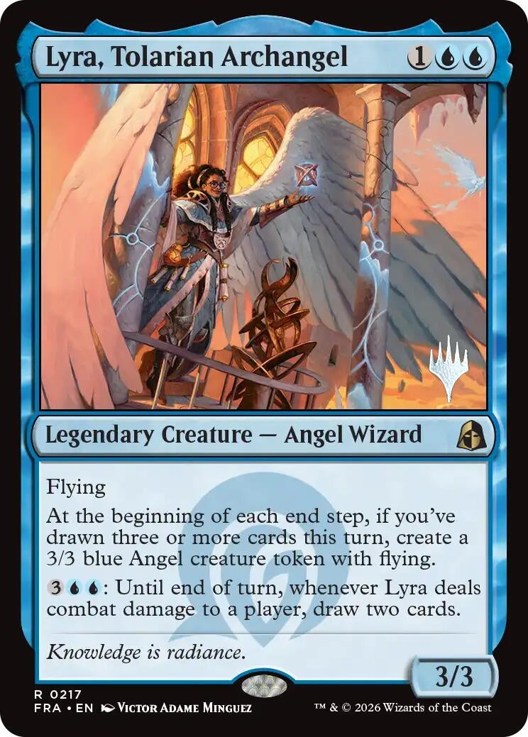 Image for Lyra, Tolarian Archangel (217) [Promo Pack: Reality Fracture] - Magic: The Gathering