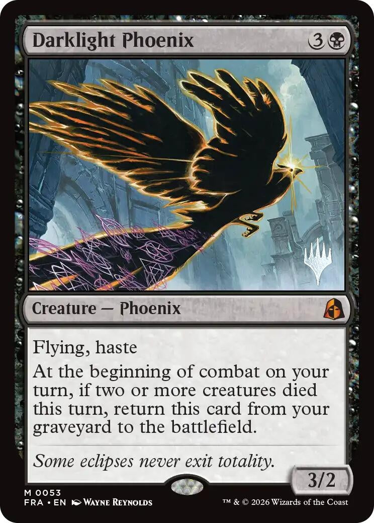 Image for Darklight Phoenix (53) [Promo Pack: Reality Fracture] - Magic: The Gathering