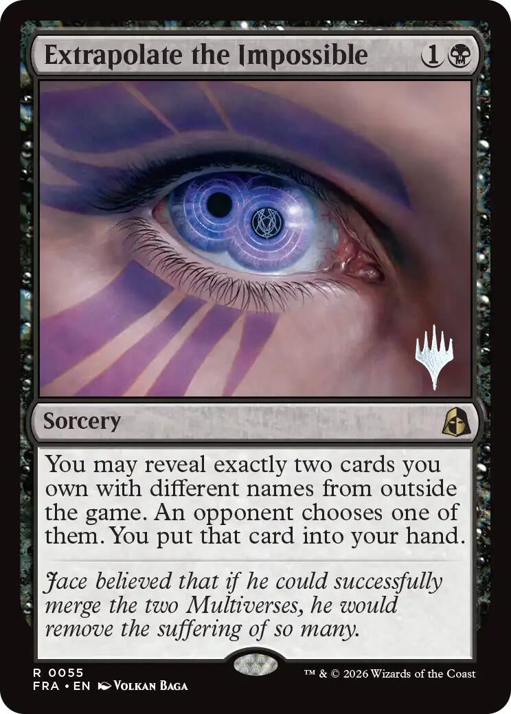 Image for Extrapolate the Impossible (55) [Promo Pack: Reality Fracture] - Magic: The Gathering