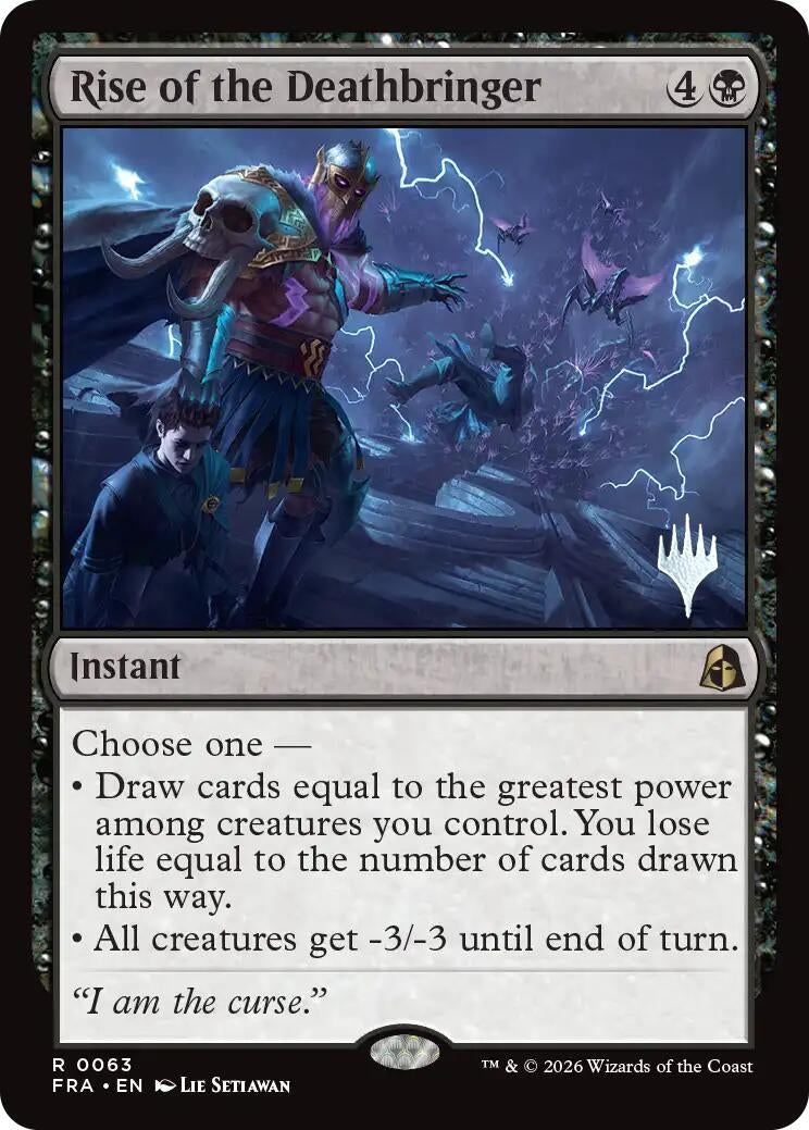 Image for Rise of the Deathbringer (63) [Promo Pack: Reality Fracture] - Magic: The Gathering