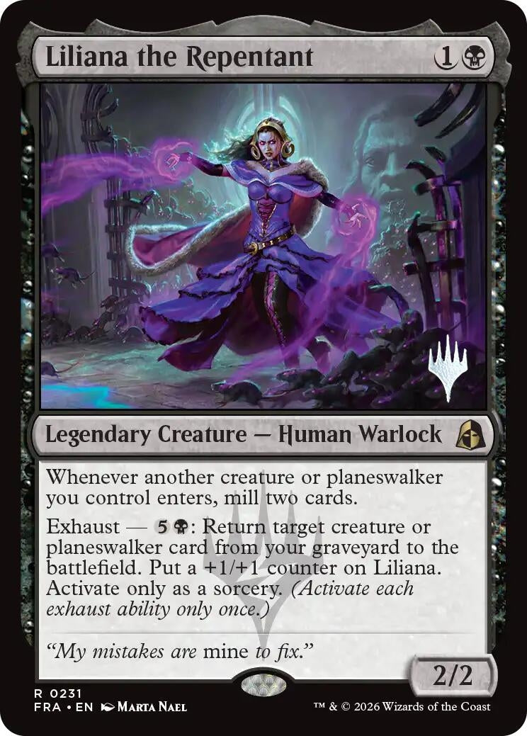 Image for Liliana the Repentant (231) [Promo Pack: Reality Fracture] - Magic: The Gathering