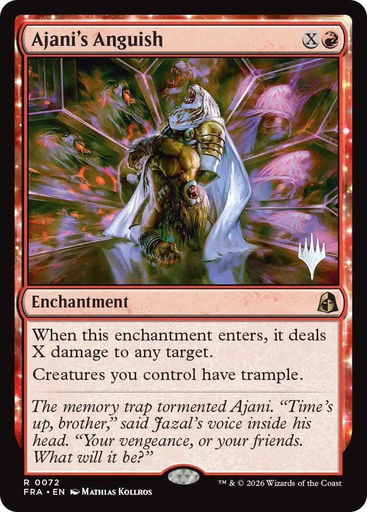 Image for Ajani's Anguish (72) [Promo Pack: Reality Fracture] - Magic: The Gathering