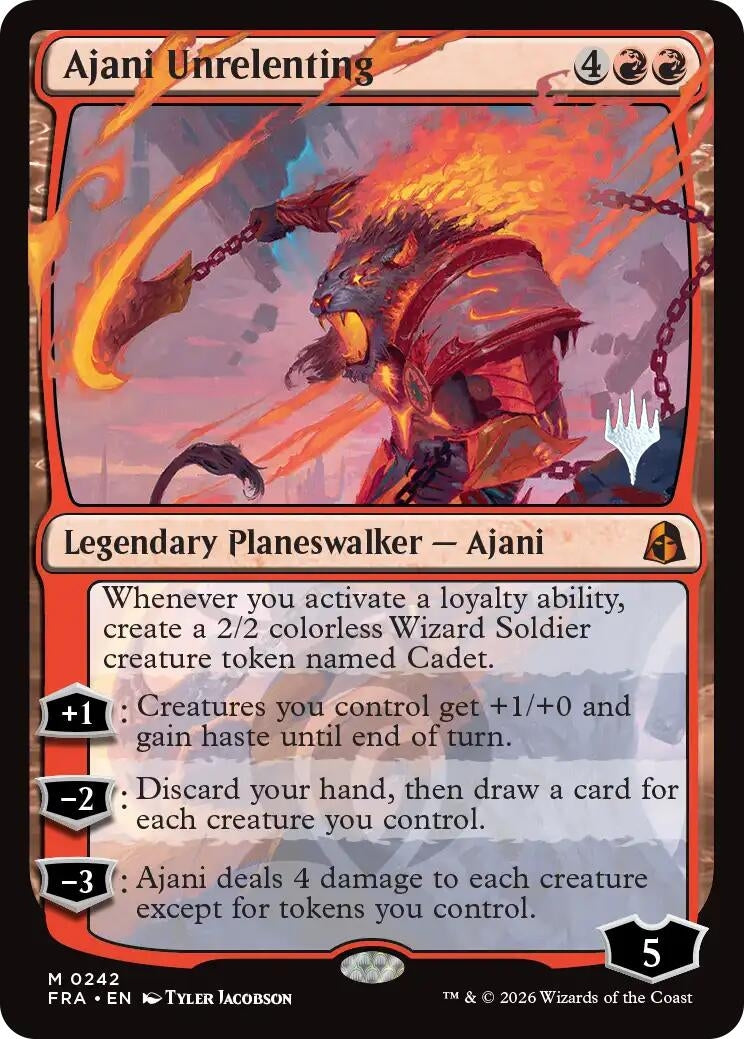 Image for Ajani Unrelenting (242) [Promo Pack: Reality Fracture] - Magic: The Gathering