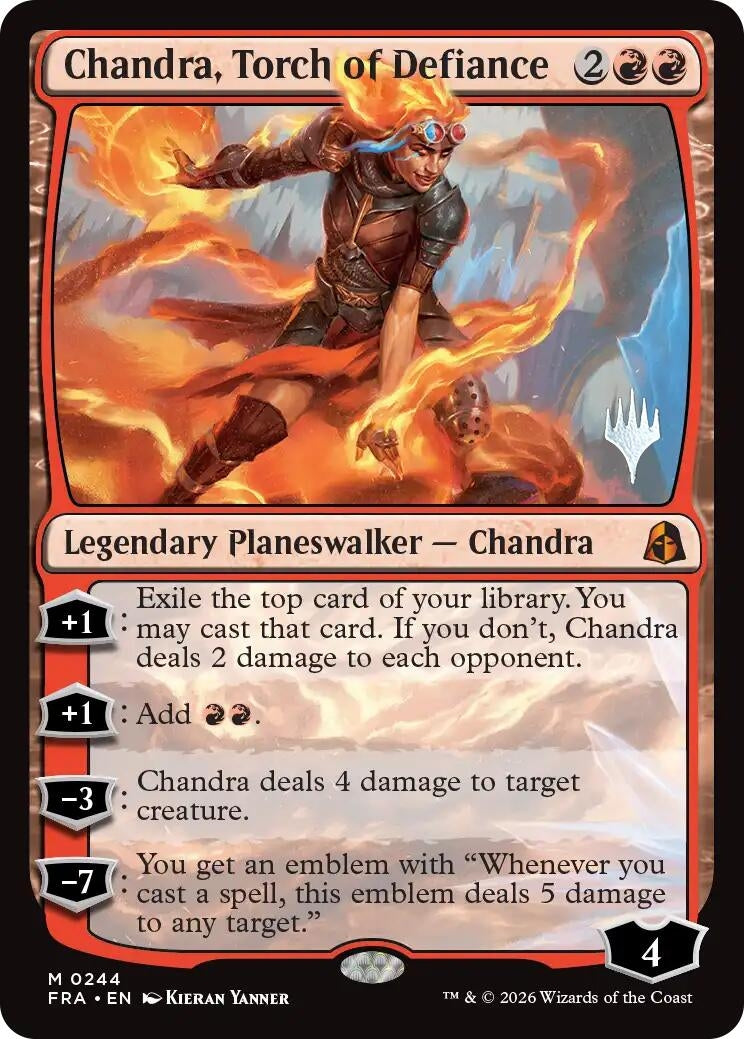 Image for Chandra, Torch of Defiance (244) [Promo Pack: Reality Fracture] - Magic: The Gathering