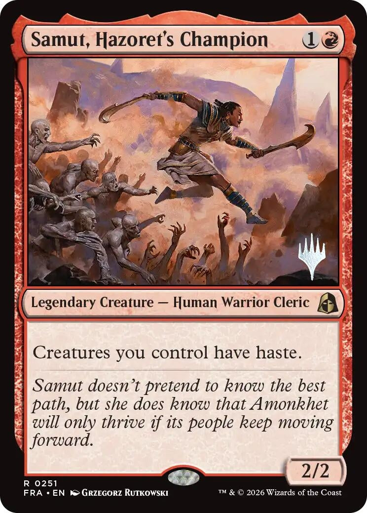 Image for Samut, Hazoret's Champion (251) [Promo Pack: Reality Fracture] - Magic: The Gathering