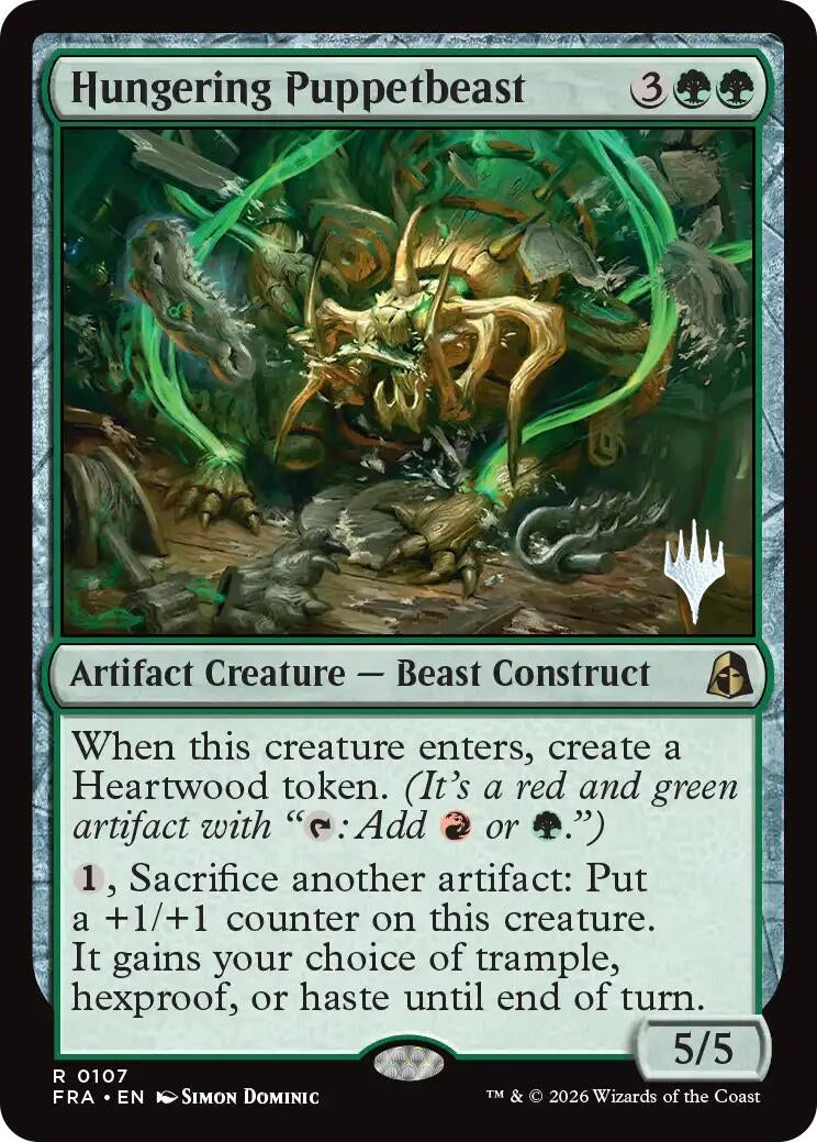 Image for Hungering Puppetbeast (107) [Promo Pack: Reality Fracture] - Magic: The Gathering