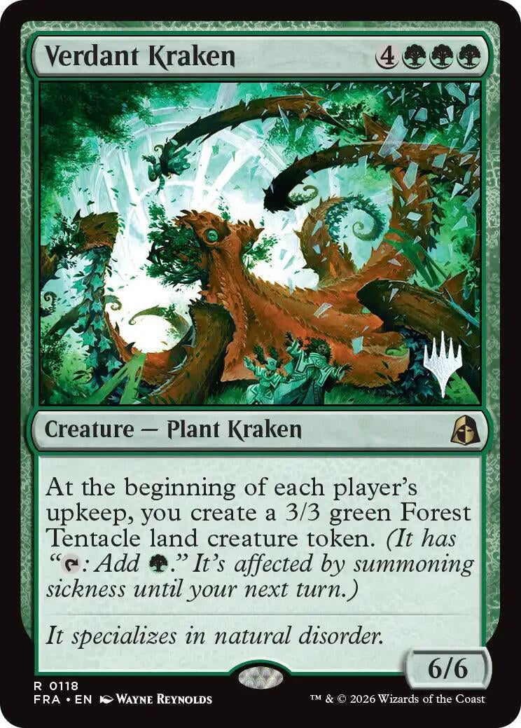 Image for Verdant Kraken (118) [Promo Pack: Reality Fracture] - Magic: The Gathering