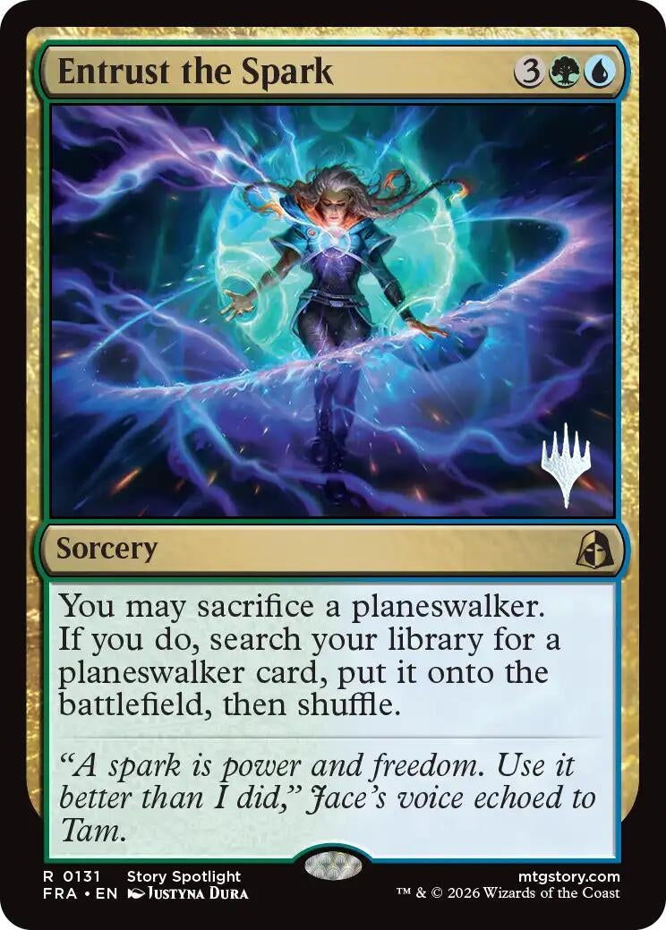 Image for Entrust the Spark (131) [Promo Pack: Reality Fracture] - Magic: The Gathering