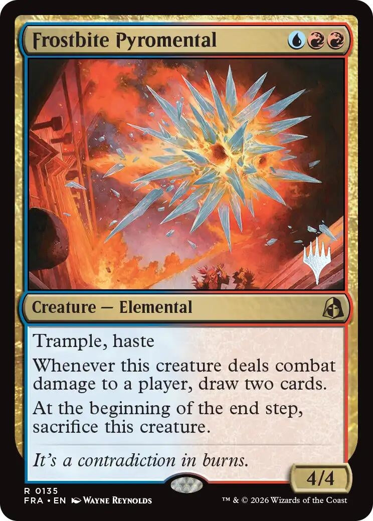 Image for Frostbite Pyromental (135) [Promo Pack: Reality Fracture] - Magic: The Gathering