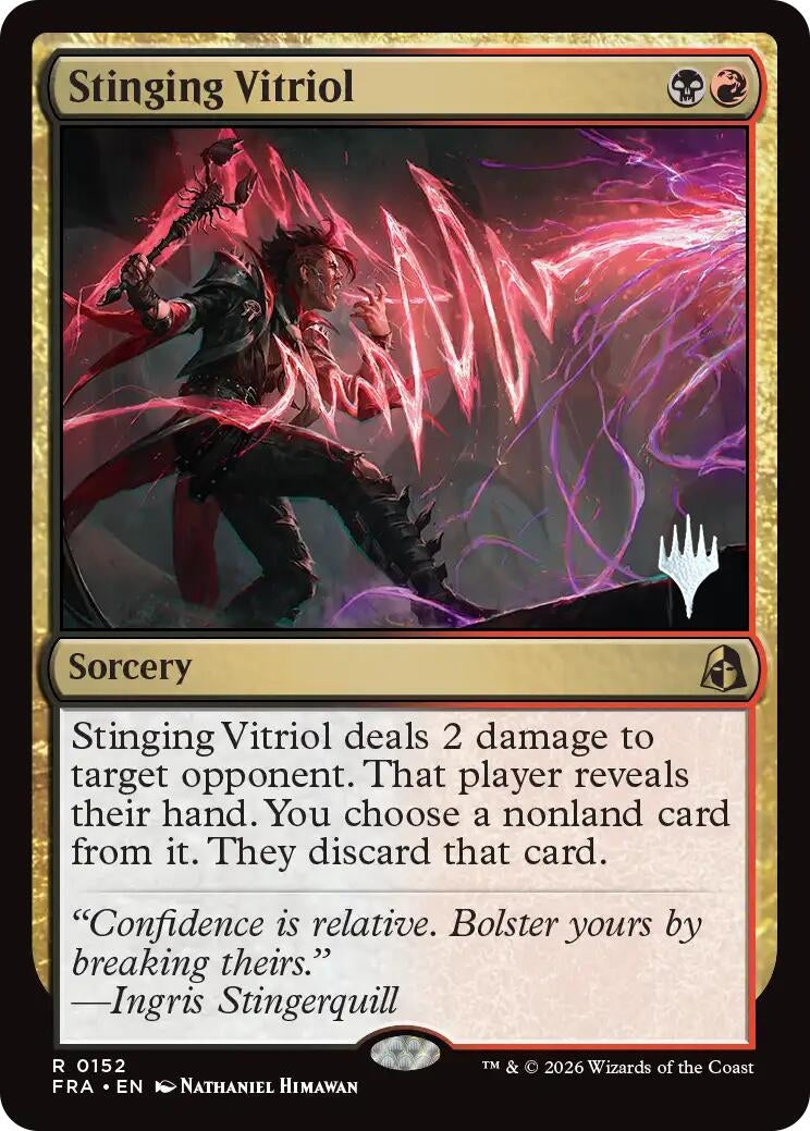 Image for Stinging Vitriol (152) [Promo Pack: Reality Fracture] - Magic: The Gathering