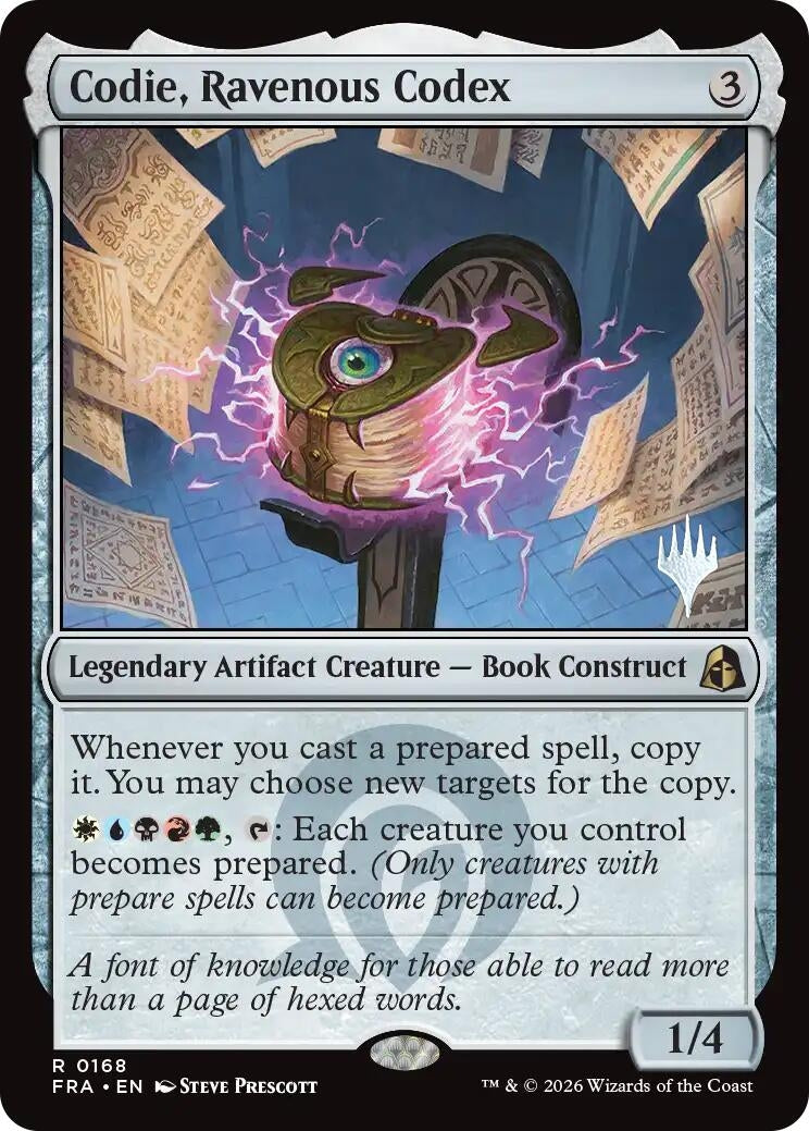 Image for Codie, Ravenous Codex (168) [Promo Pack: Reality Fracture] - Magic: The Gathering