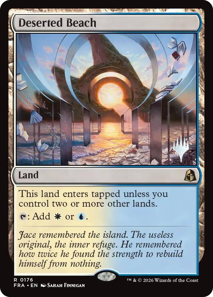 Image for Deserted Beach (176) [Promo Pack: Reality Fracture] - Magic: The Gathering