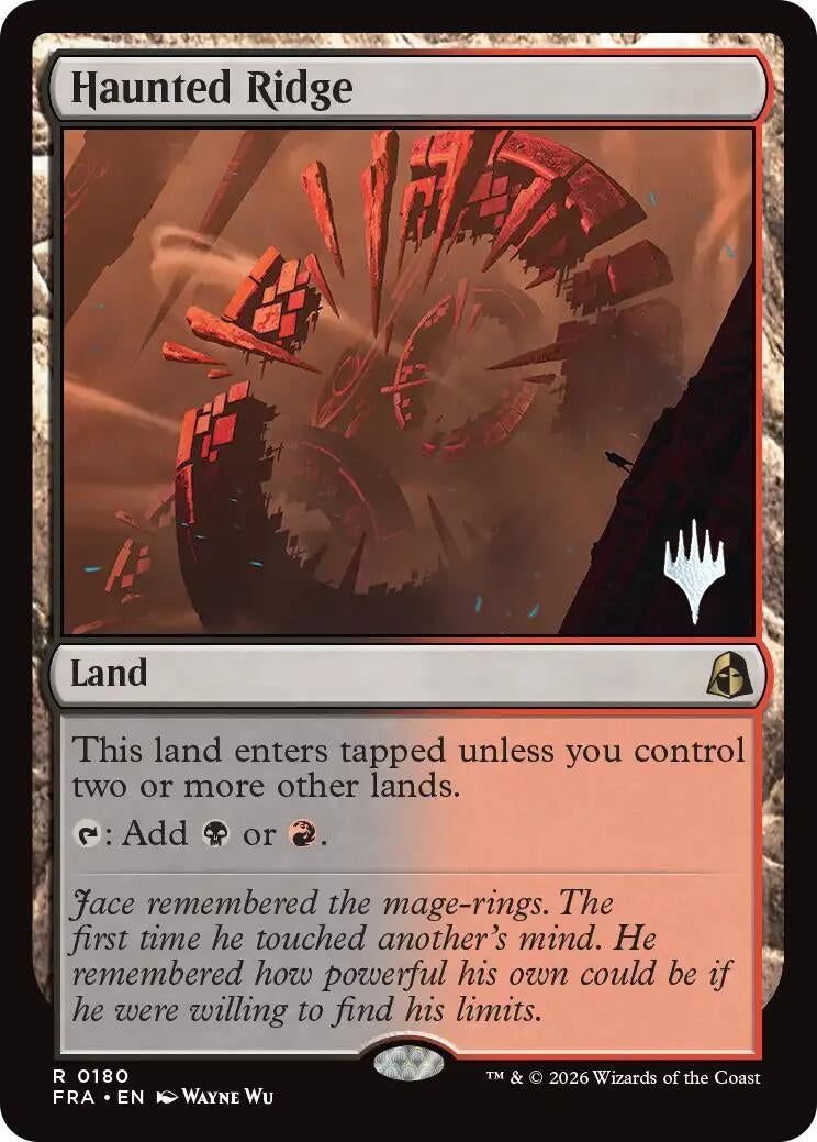 Image for Haunted Ridge (180) [Promo Pack: Reality Fracture] - Magic: The Gathering
