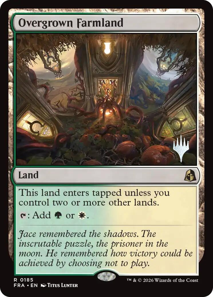 Image for Overgrown Farmland (185) [Promo Pack: Reality Fracture] - Magic: The Gathering