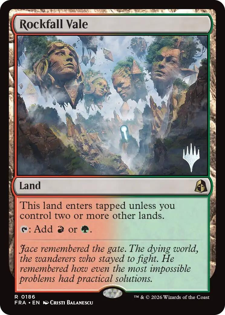 Image for Rockfall Vale (186) [Promo Pack: Reality Fracture] - Magic: The Gathering
