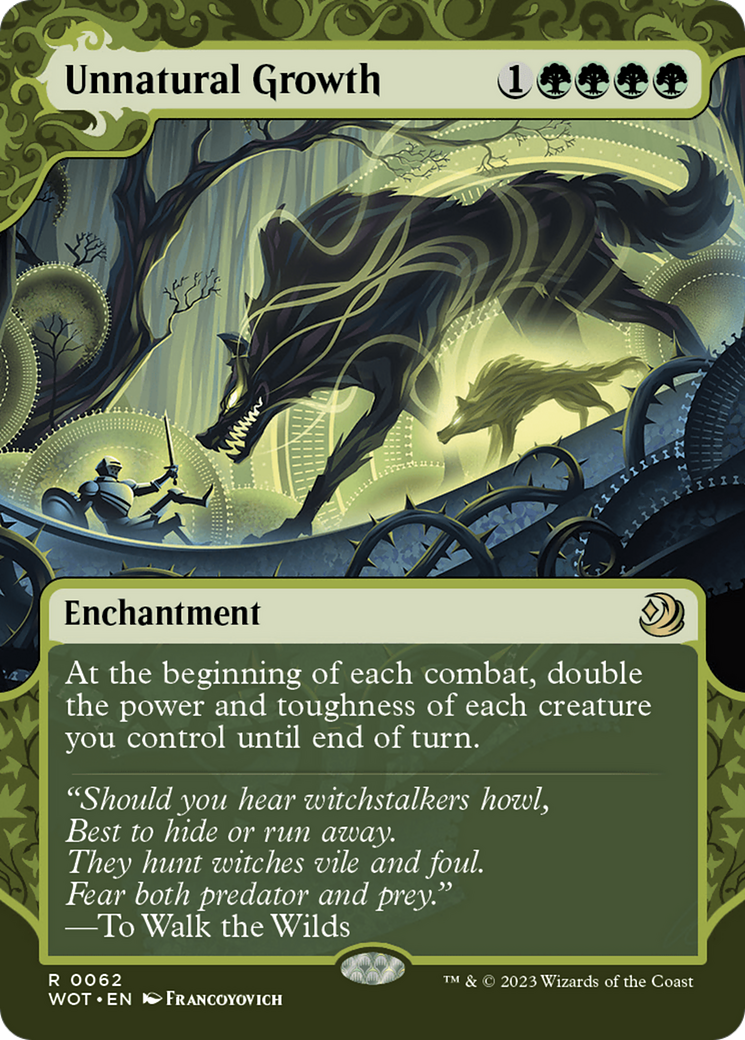 Unnatural Growth (62) [Wilds of Eldraine: Enchanting Tales]