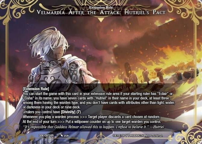 Image for Velmardia After the Attack: Hutriel's Pact (QSK-097 XR) [The Quest of the Seven Keys] - Force of Will