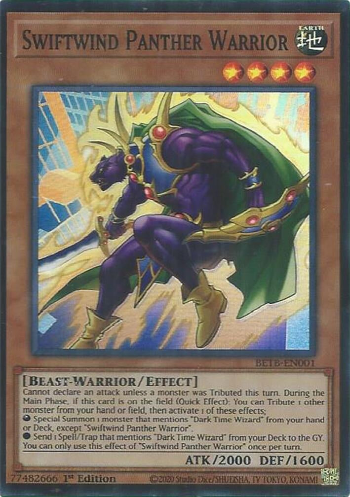 Image for Swiftwind Panther Warrior (BETB-EN001) [Beyond the Brave] - YuGiOh