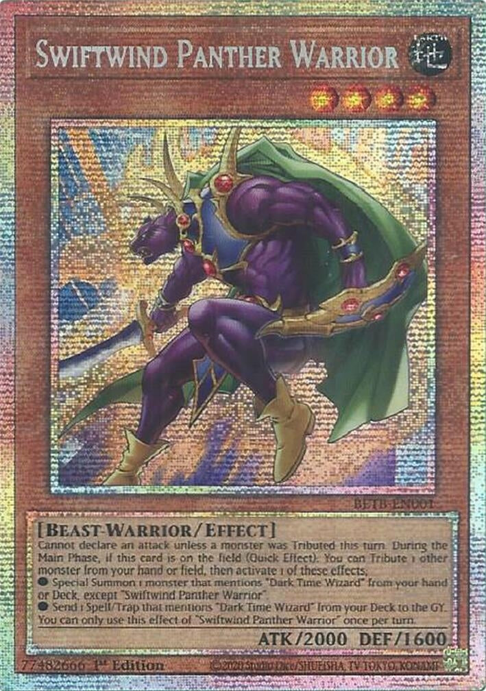 Image for Swiftwind Panther Warrior (Starlight Rare) (BETB-EN001) [Beyond the Brave] - YuGiOh