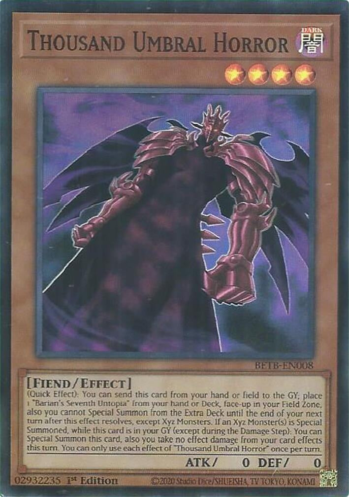 Image for Thousand Umbral Horror (BETB-EN008) [Beyond the Brave] - YuGiOh