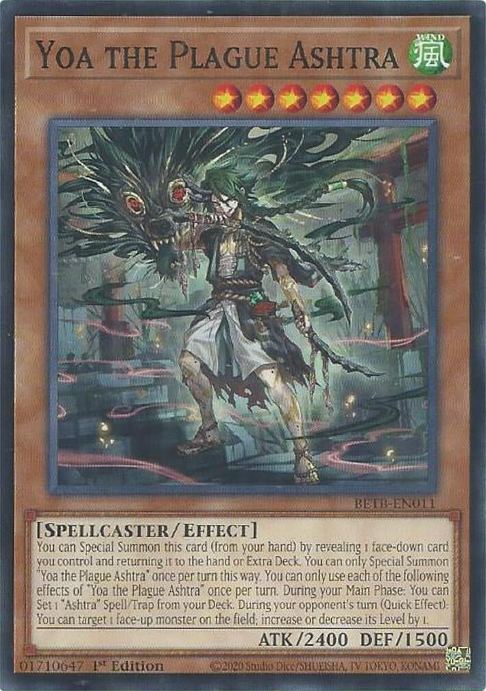 Image for Yoa the Plague Ashtra (BETB-EN011) [Beyond the Brave] - YuGiOh