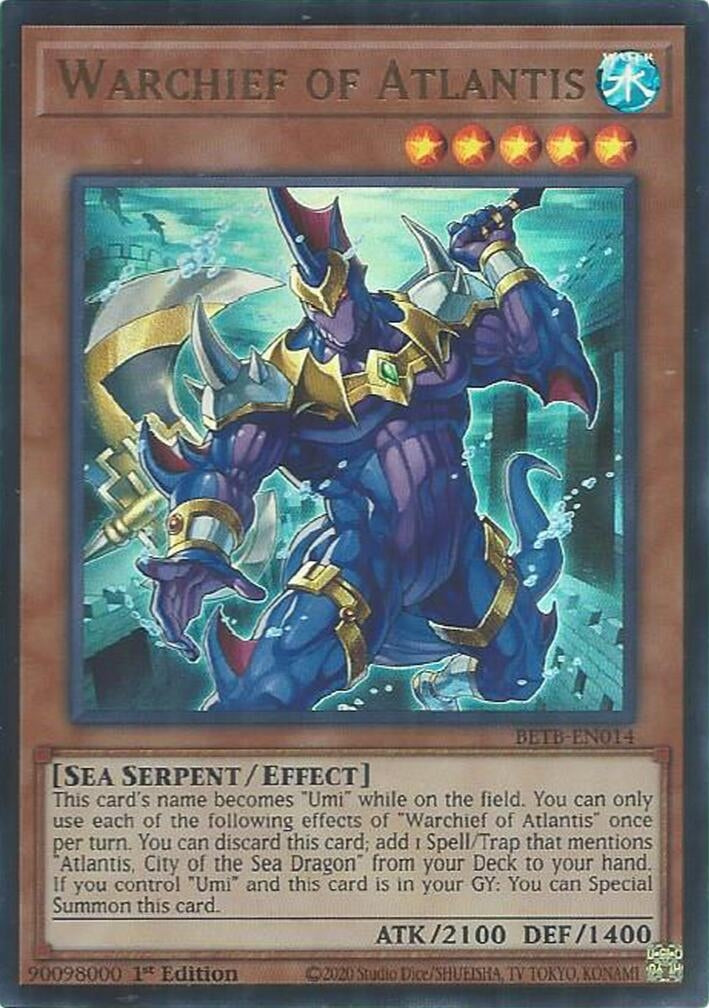 Image for Warchief of Atlantis (BETB-EN014) [Beyond the Brave] - YuGiOh