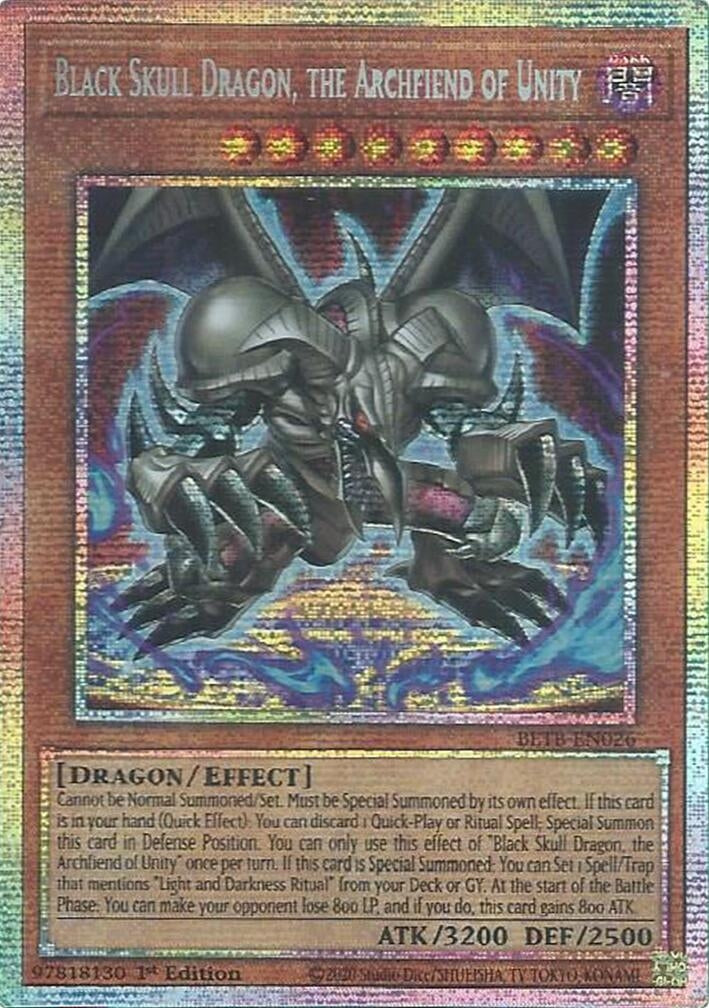 Image for Black Skull Dragon, the Archfiend of Unity (Starlight Rare) (BETB-EN026) [Beyond the Brave] - YuGiOh
