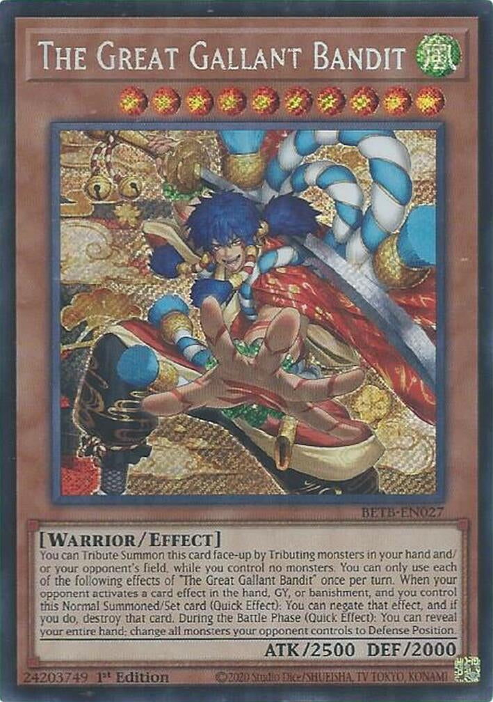 Image for The Great Gallant Bandit (BETB-EN027) [Beyond the Brave] - YuGiOh