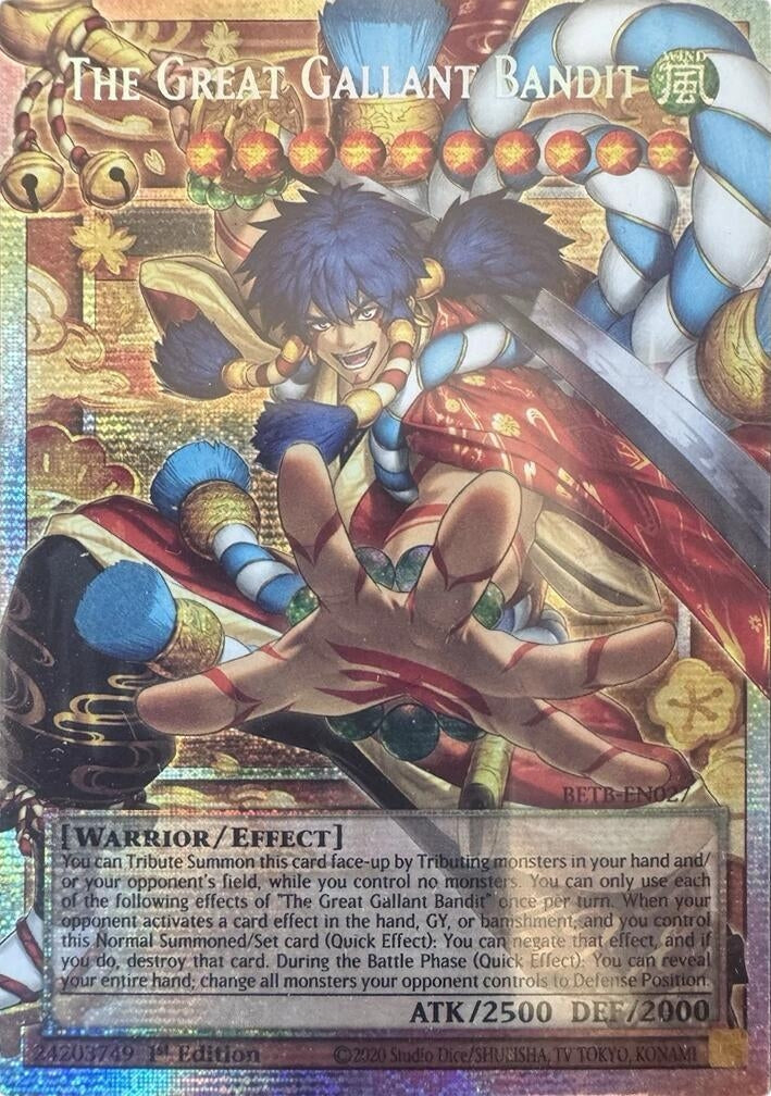 The Great Gallant Bandit (Starlight Rare) (Extended Art) (BETB-EN027) [Beyond the Brave]