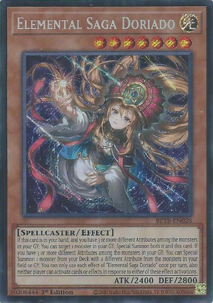 Image for Elemental Saga Doriado (BETB-EN028) [Beyond the Brave] - YuGiOh