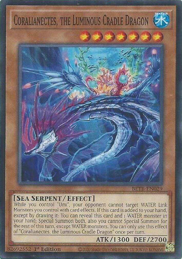Image for Coralianectes, the Luminous Cradle Dragon (BETB-EN029) [Beyond the Brave] - YuGiOh