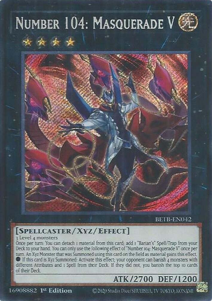 Image for Number 104: Masquerade V (BETB-EN042) [Beyond the Brave] - YuGiOh