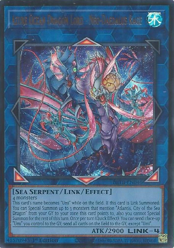 Image for Azure Ocean Dragon Lord - Neo-Daedalus Rage (BETB-EN046) [Beyond the Brave] - YuGiOh