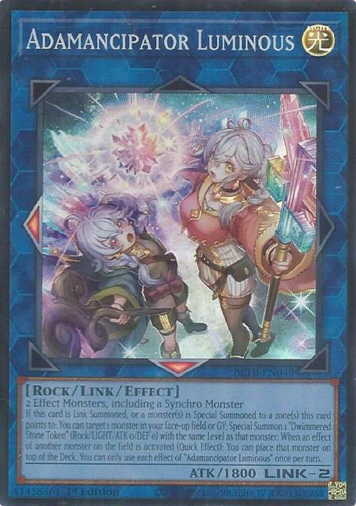 Image for Adamancipator Luminous (BETB-EN049) [Beyond the Brave] - YuGiOh