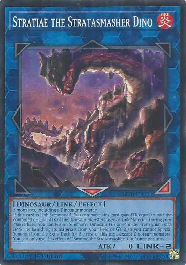 Image for Stratiae the Stratasmasher Dino (BETB-EN051) [Beyond the Brave] - YuGiOh