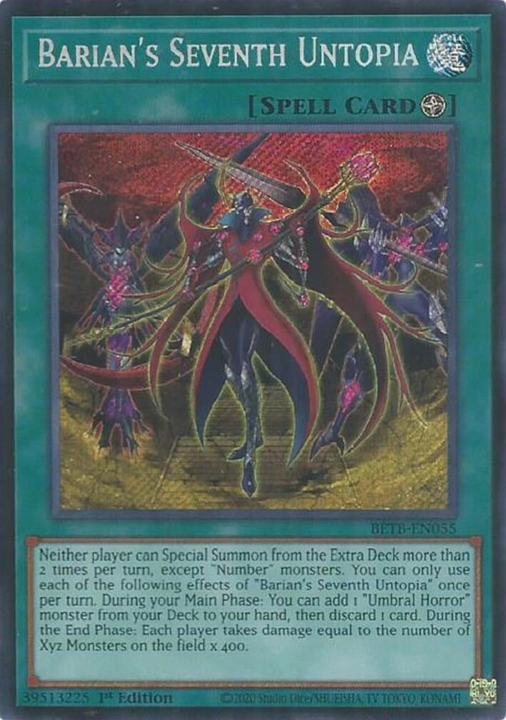 Image for Barian's Seventh Untopia (BETB-EN055) [Beyond the Brave] - YuGiOh