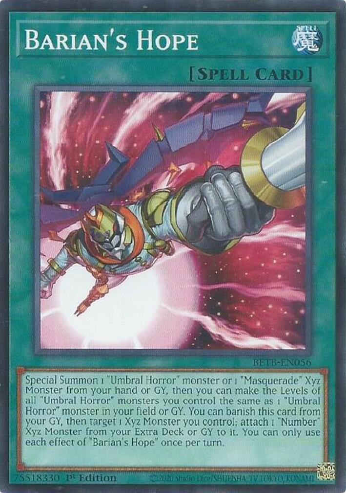 Image for Barian's Hope (BETB-EN056) [Beyond the Brave] - YuGiOh
