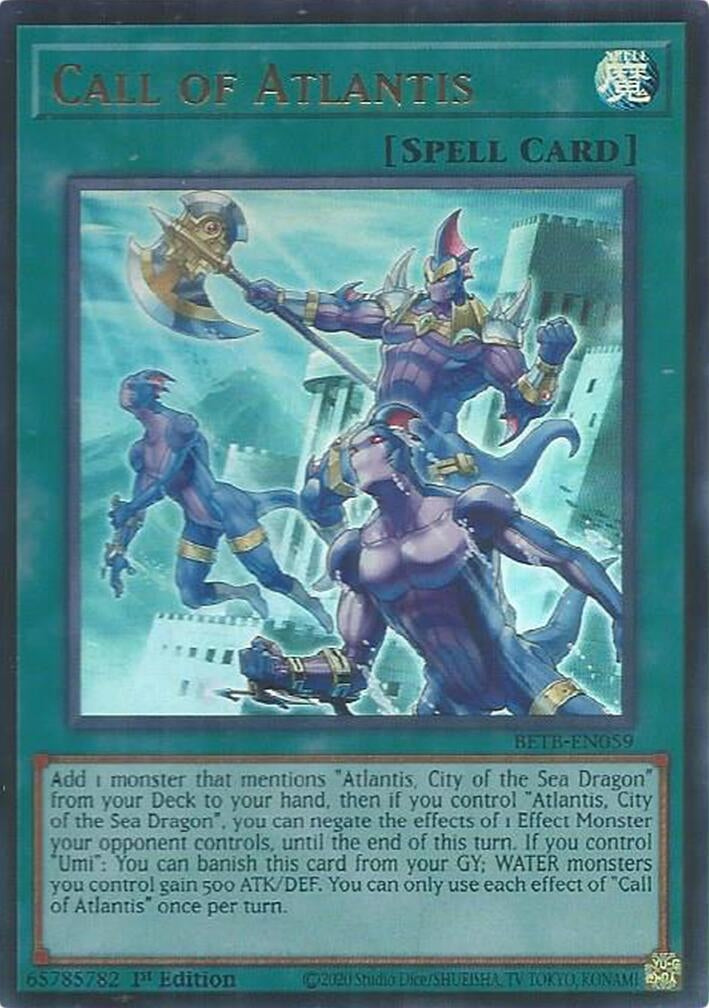 Image for Call of Atlantis (BETB-EN059) [Beyond the Brave] - YuGiOh