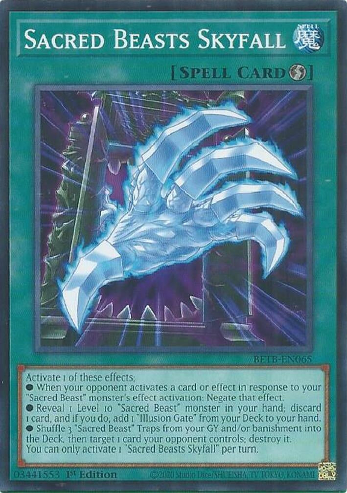 Image for Sacred Beasts Skyfall (BETB-EN065) [Beyond the Brave] - YuGiOh