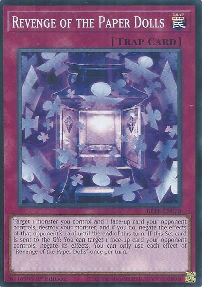Image for Revenge of the Paper Dolls (BETB-EN078) [Beyond the Brave] - YuGiOh