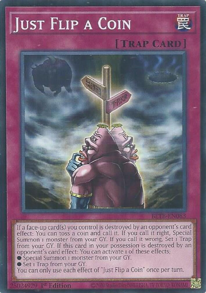 Image for Just Flip a Coin (BETB-EN083) [Beyond the Brave] - YuGiOh