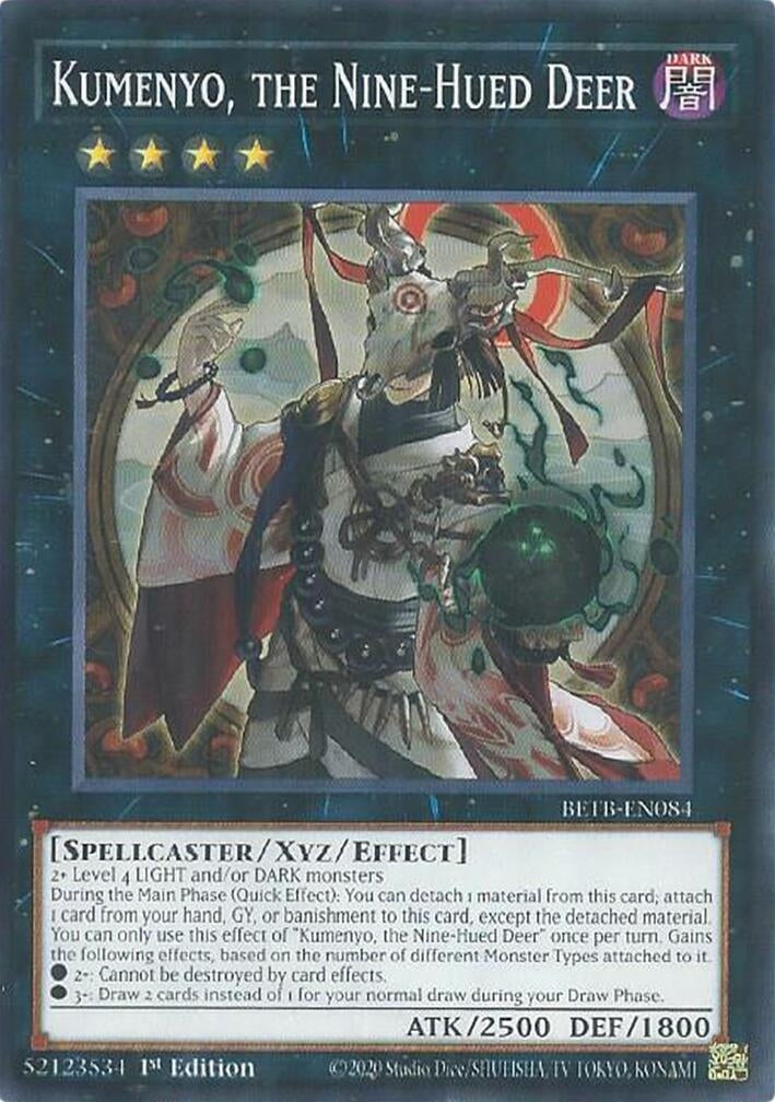 Image for Kumenyo, the Nine-Hued Deer (BETB-EN084) [Beyond the Brave] - YuGiOh