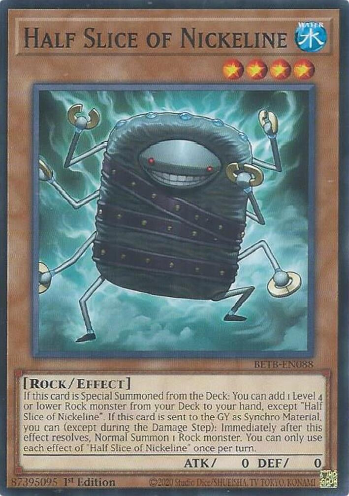 Image for Half Slice of Nickeline (BETB-EN088) [Beyond the Brave] - YuGiOh