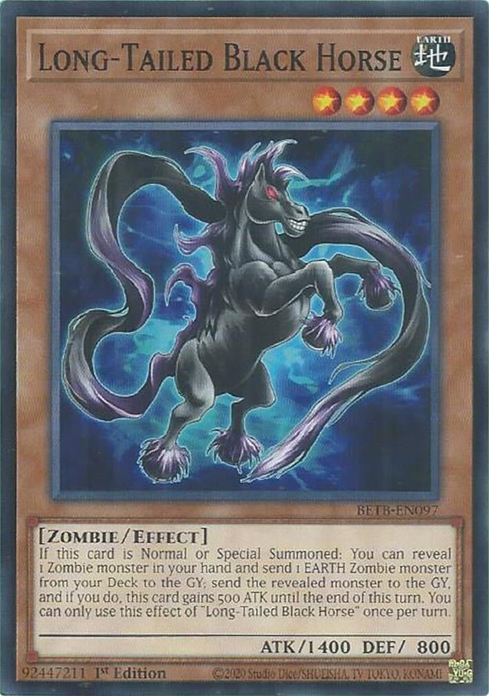 Image for Long-Tailed Black Horse (BETB-EN097) [Beyond the Brave] - YuGiOh