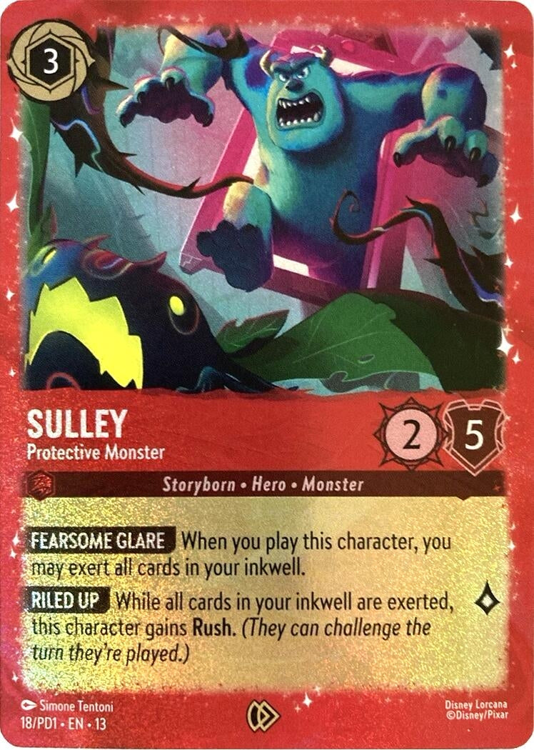 Image for Sulley - Protective Monster (18) [Disney Lorcana Promo Cards] - Disney Lorcana