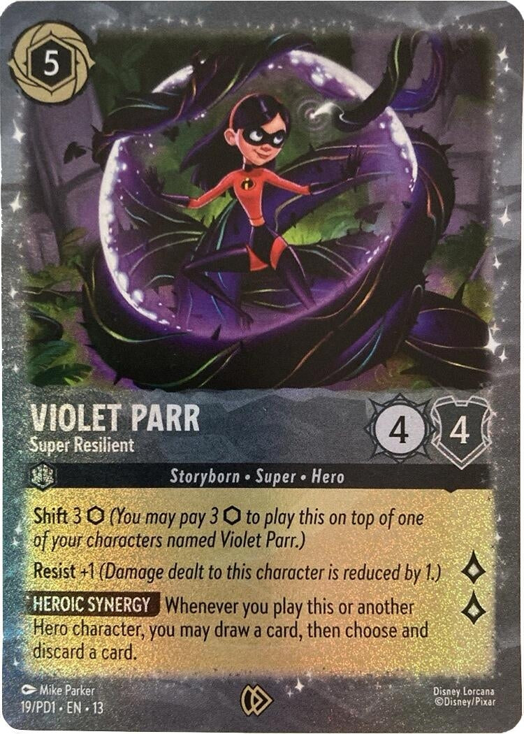 Image for Violet Parr - Super Resilient (19) [Disney Lorcana Promo Cards] - Disney Lorcana