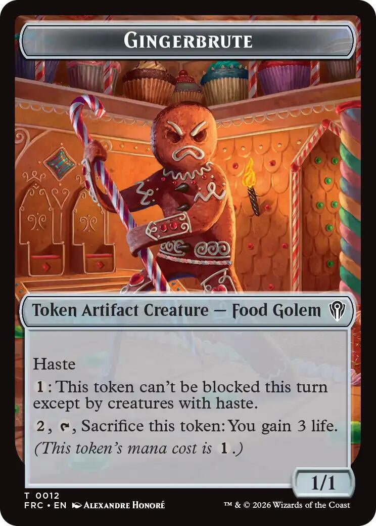 Image for Gingerbrute // Myr Double-Sided Token (12 // 15) [Commander: Reality Fracture] - Magic: The Gathering