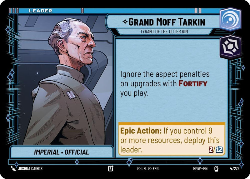 Image for Grand Moff Tarkin - Tyrant of the Outer Rim (4/272) [Homeworlds] - Star Wars: Unlimited