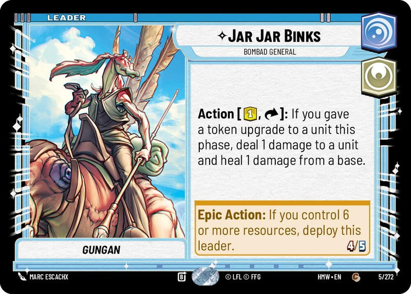 Image for Jar Jar Binks - Bombad General (5/272) [Homeworlds] - Star Wars: Unlimited