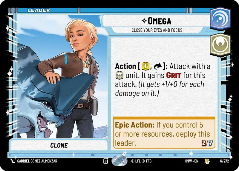 Image for Omega - Close Your Eyes and Focus (6/272) [Homeworlds] - Star Wars: Unlimited